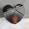 Violin Lover Heart-shaped Pillow
