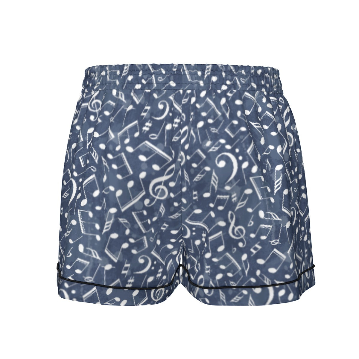 Music Blue Women's Short Sleeve Pajama Set