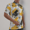 Grand Piano Yellow Print Men's Shirt