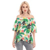 Grand Piano Chill Off-shoulder Back Split Top