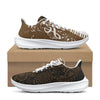 Brown Floral Piano Women's Running Shoes