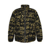 Music Pattern Black Unisex Down Jacket