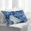 Music Waves Blue Pillow Cover