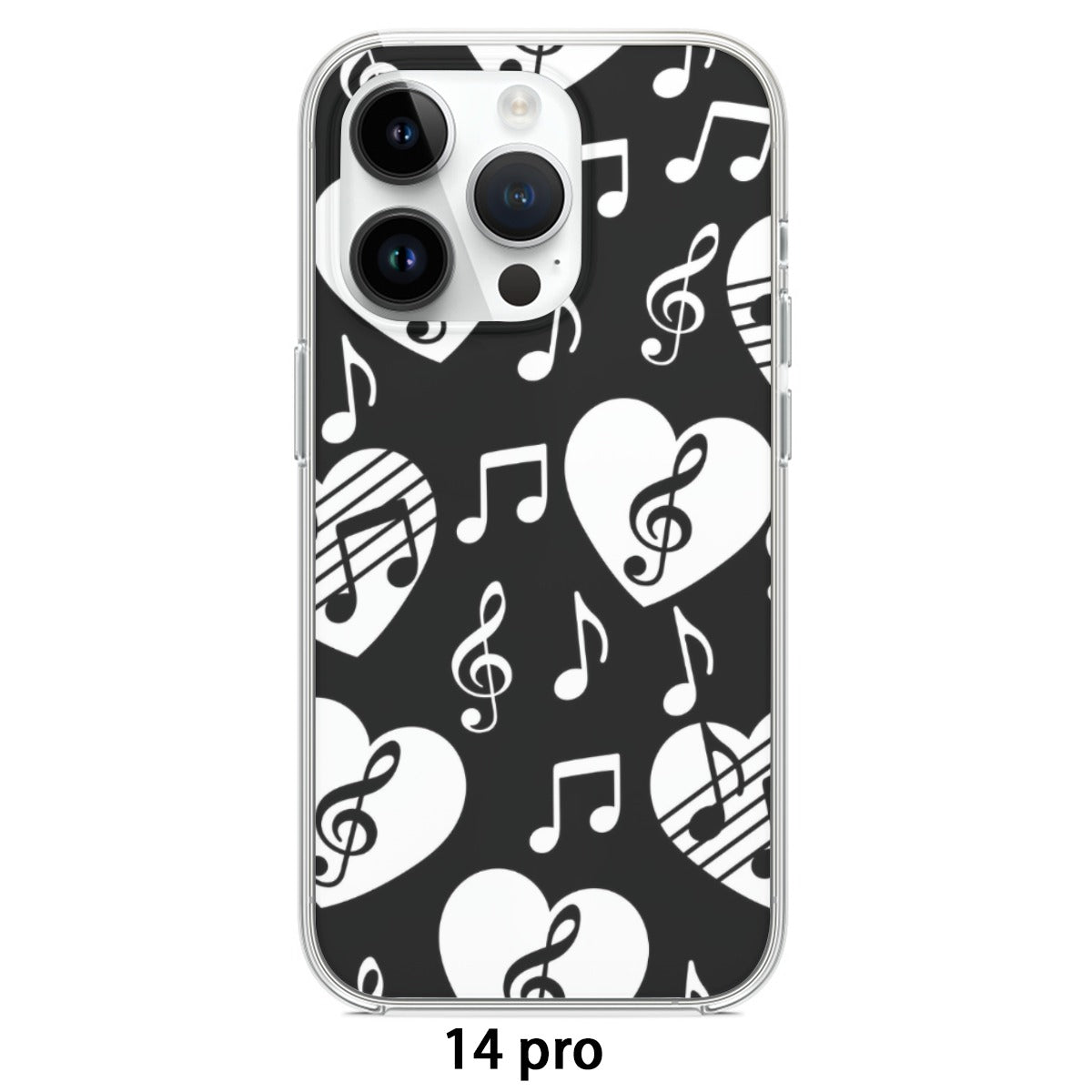 Music Black Heart iPhone Phone Case