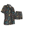 Music Colorful Women's Short Sleeve Pajama Set