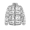 Music Scores Print Unisex Down Jacket