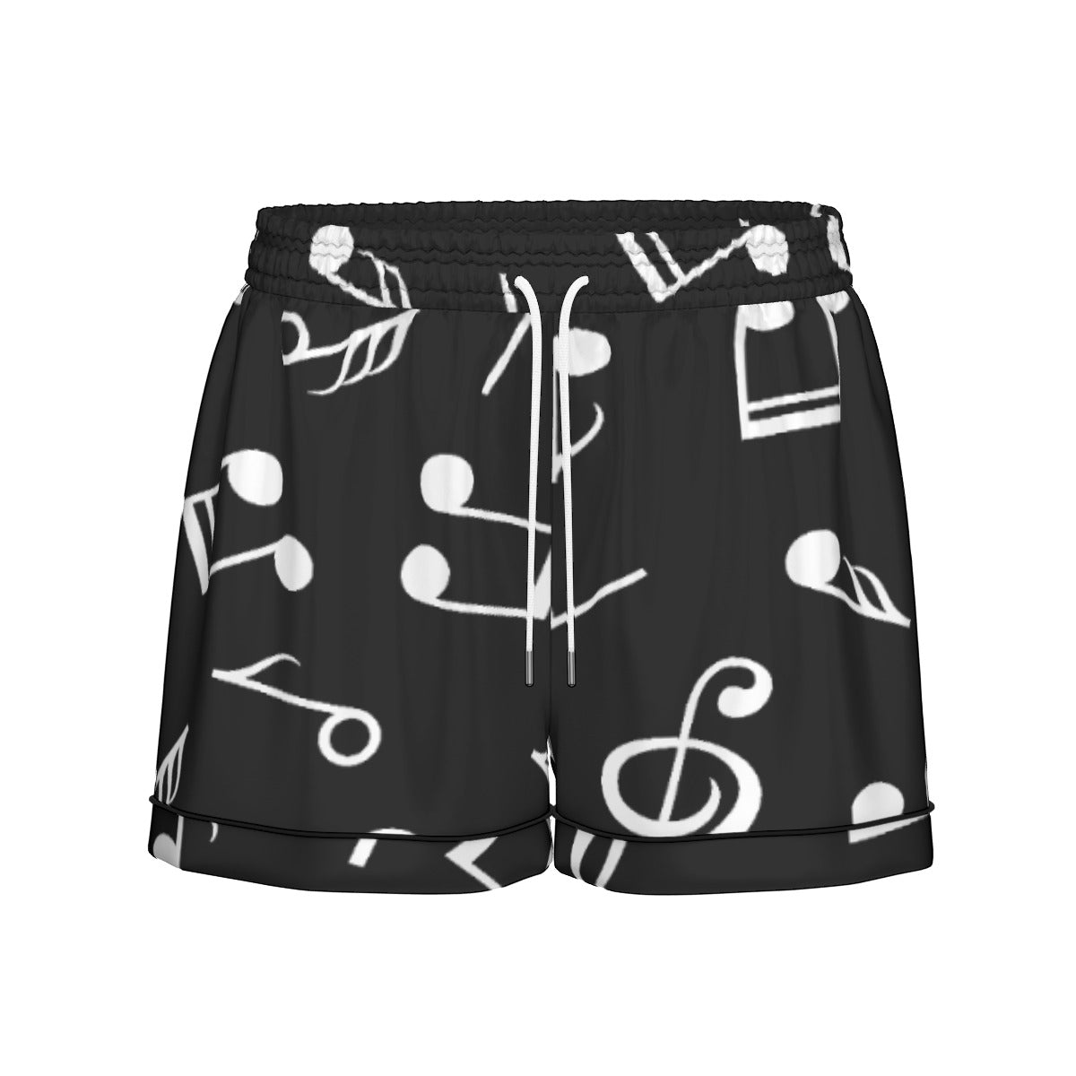 Music Black Women's Short Sleeve Pajama Set