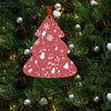 Bi-tone Music Christmas Tree Shaped Aluminium Pendant