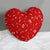 Red Music Heart-shaped Pillow