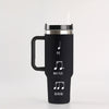 Funny Music Notes Tumbler With Handle (40oz)