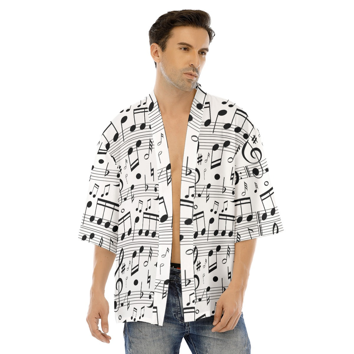 Music Scores Men's Haori Jacket!