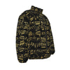 Music Pattern Black Unisex Down Jacket