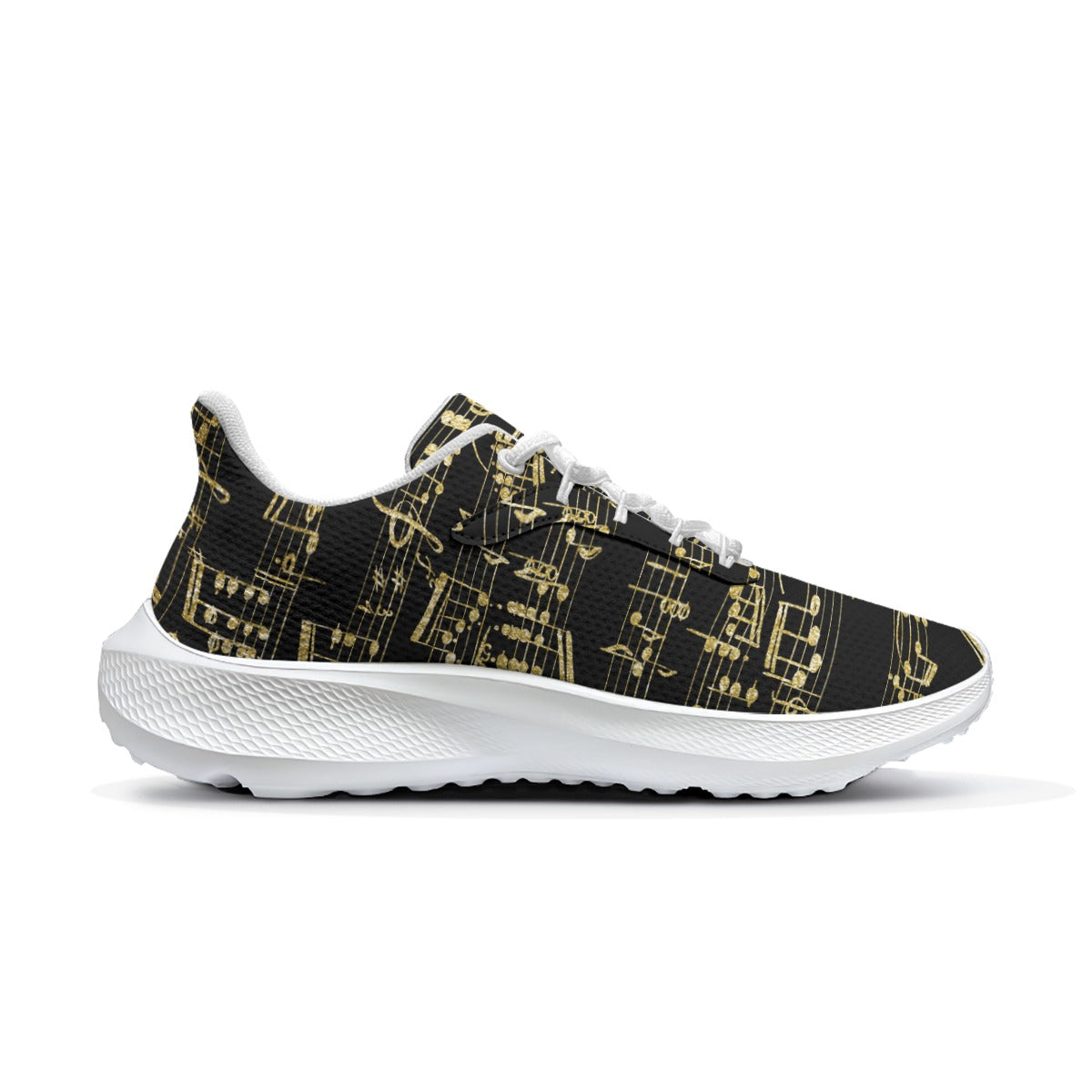 Music Pattern Women's Running Shoes