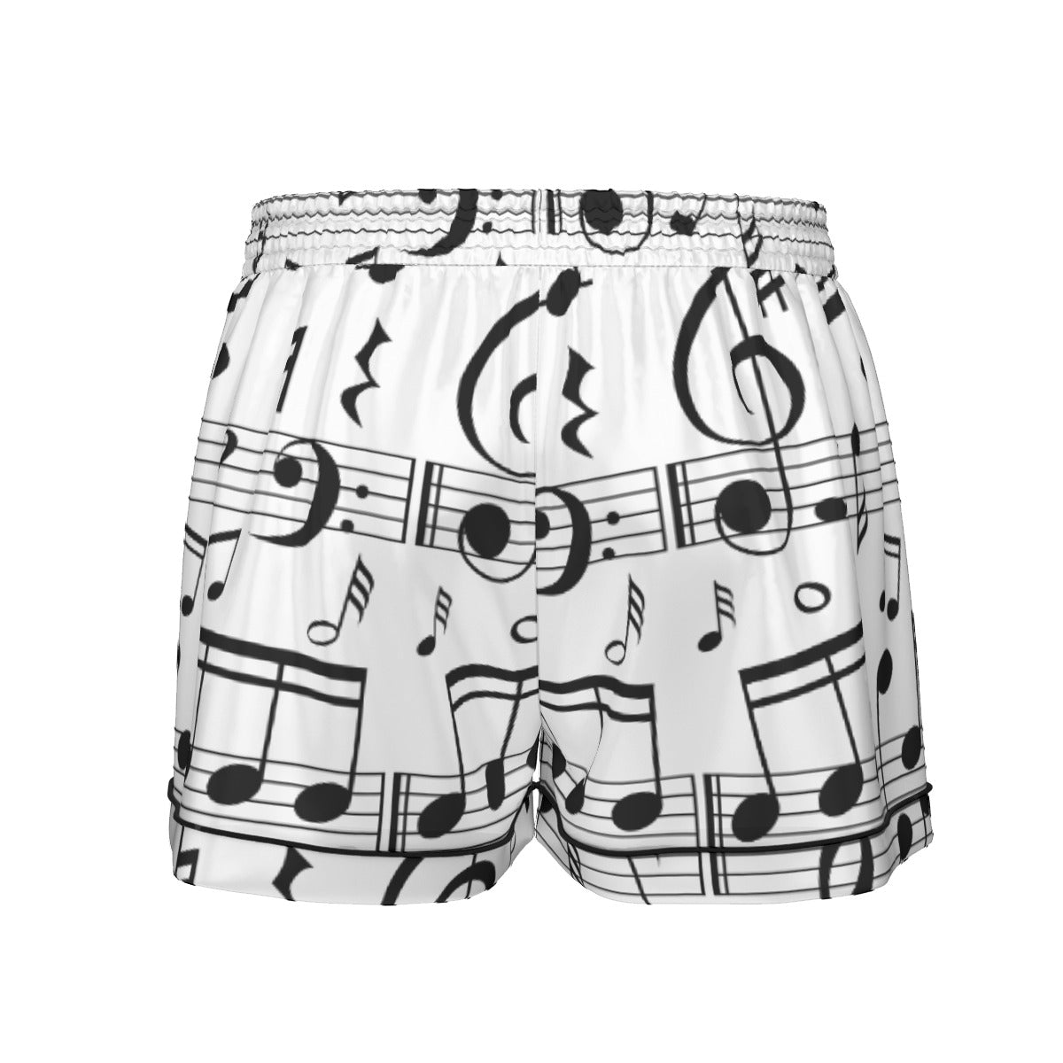 Music White Women's Short Sleeve Pajama Set