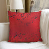 Music Theme Red Print Pillow (With Inserts)