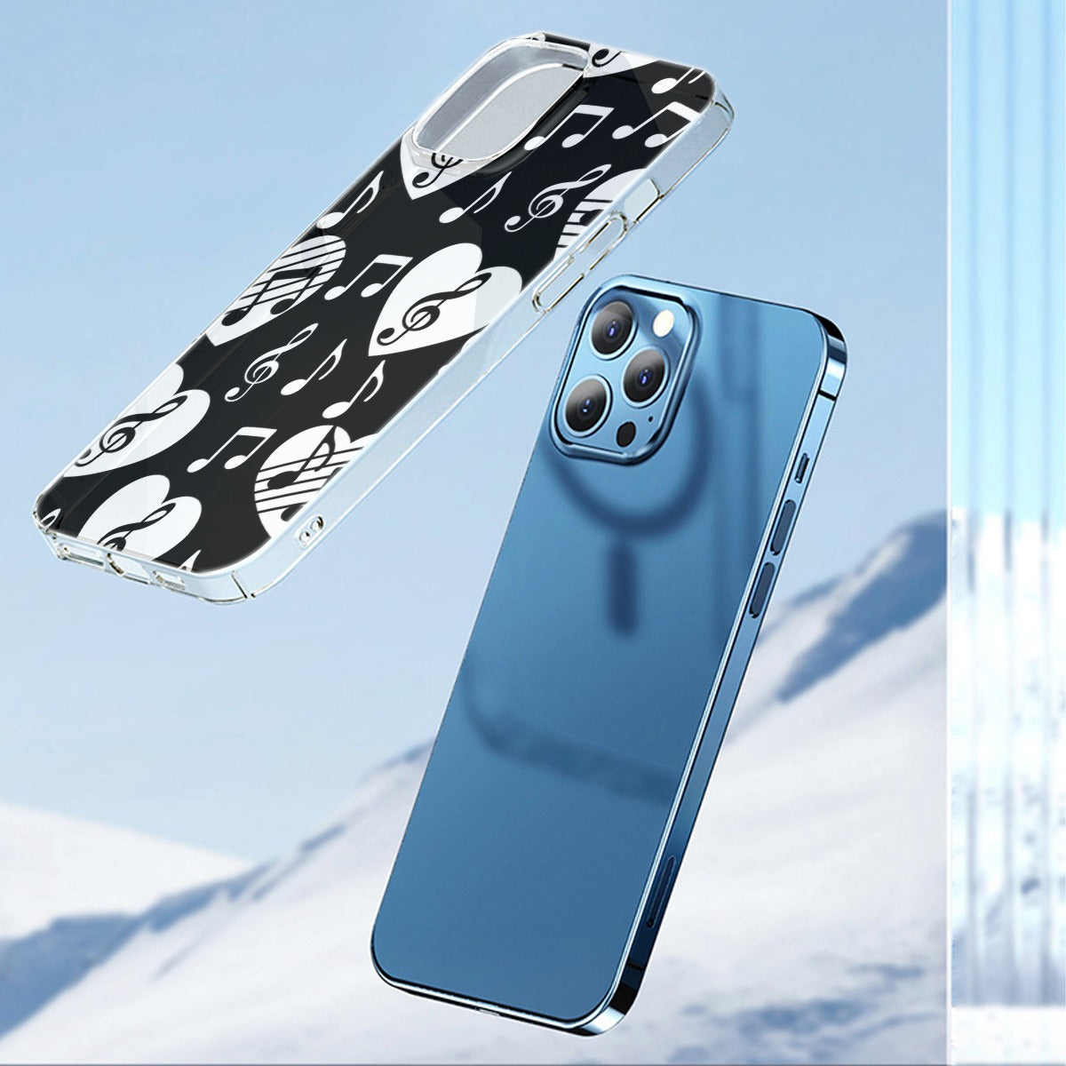 Music Black Heart iPhone Phone Case