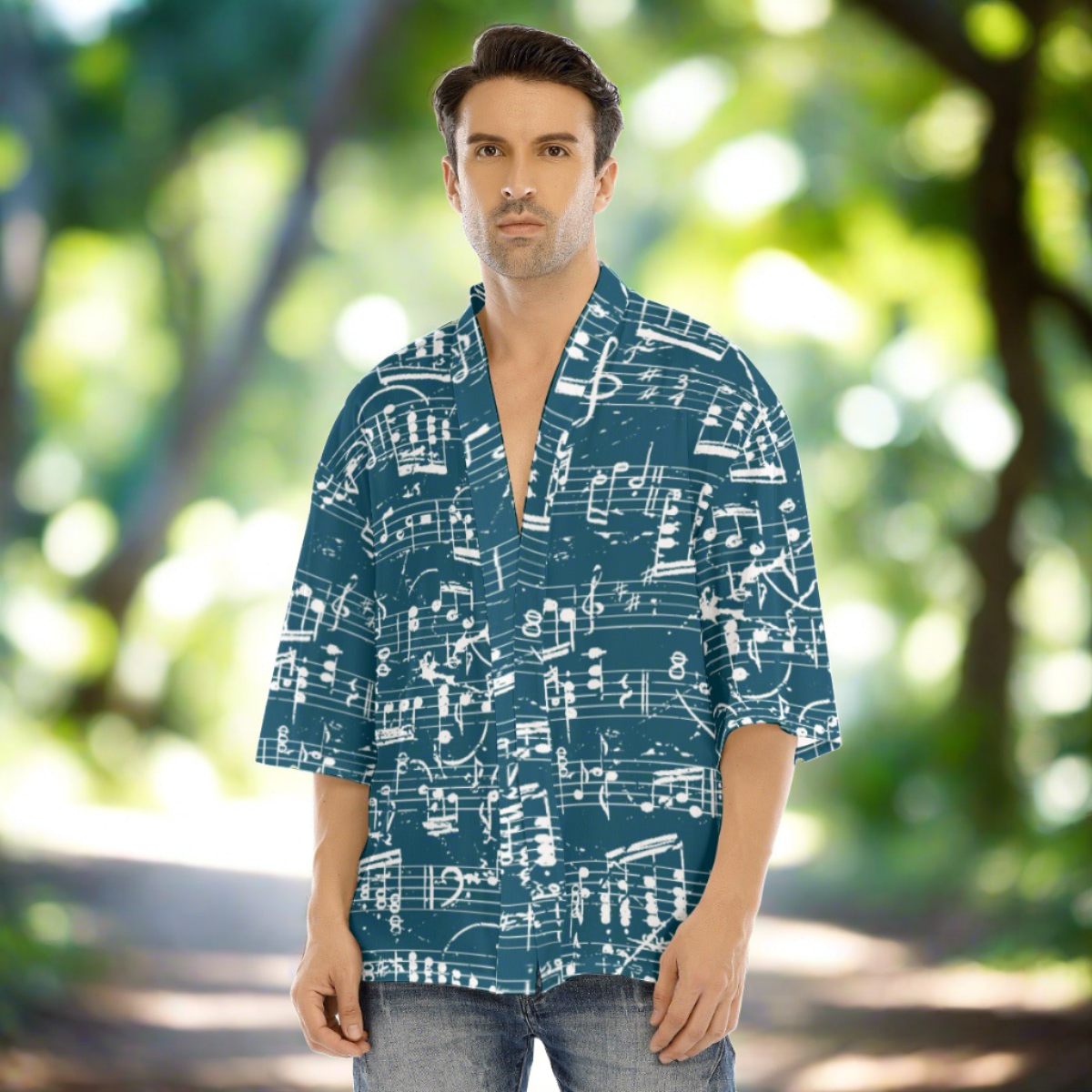 Music Ocean Men's Haori Jacket