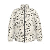 Music Beige Unisex Down Jacket