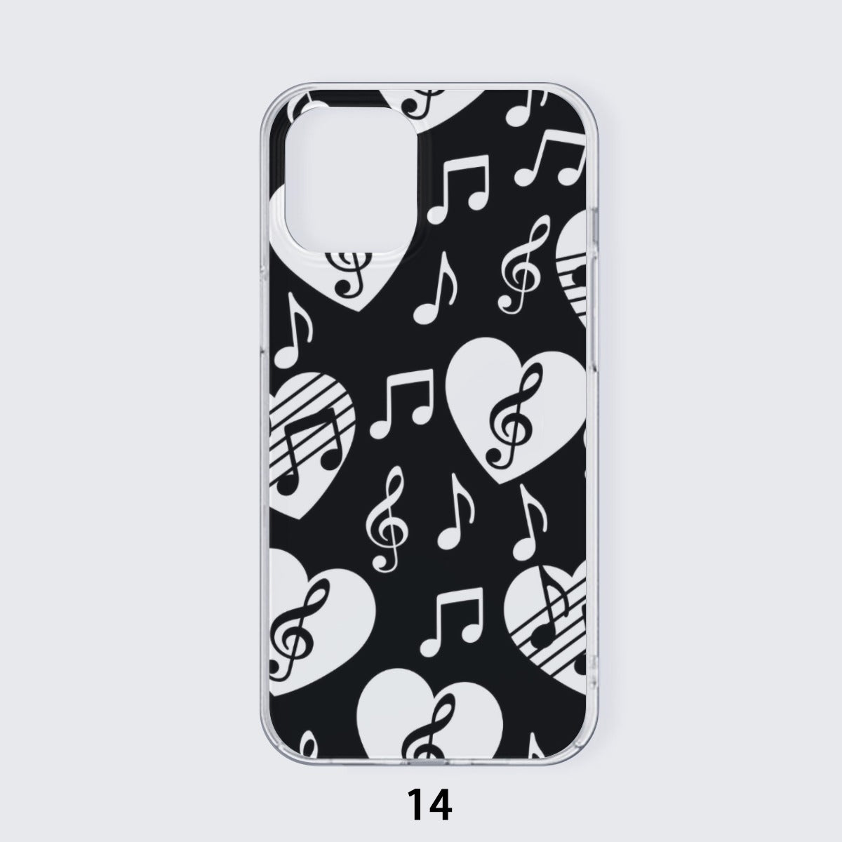 Music Black Heart iPhone Phone Case