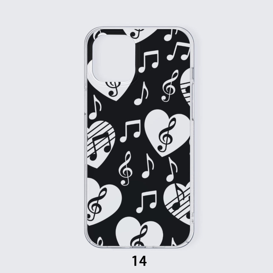 Music Black Heart iPhone Phone Case