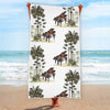 Grand Piano Forest Beach Towel