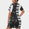 Piano Print T-shirt Dress (Plus Size)
