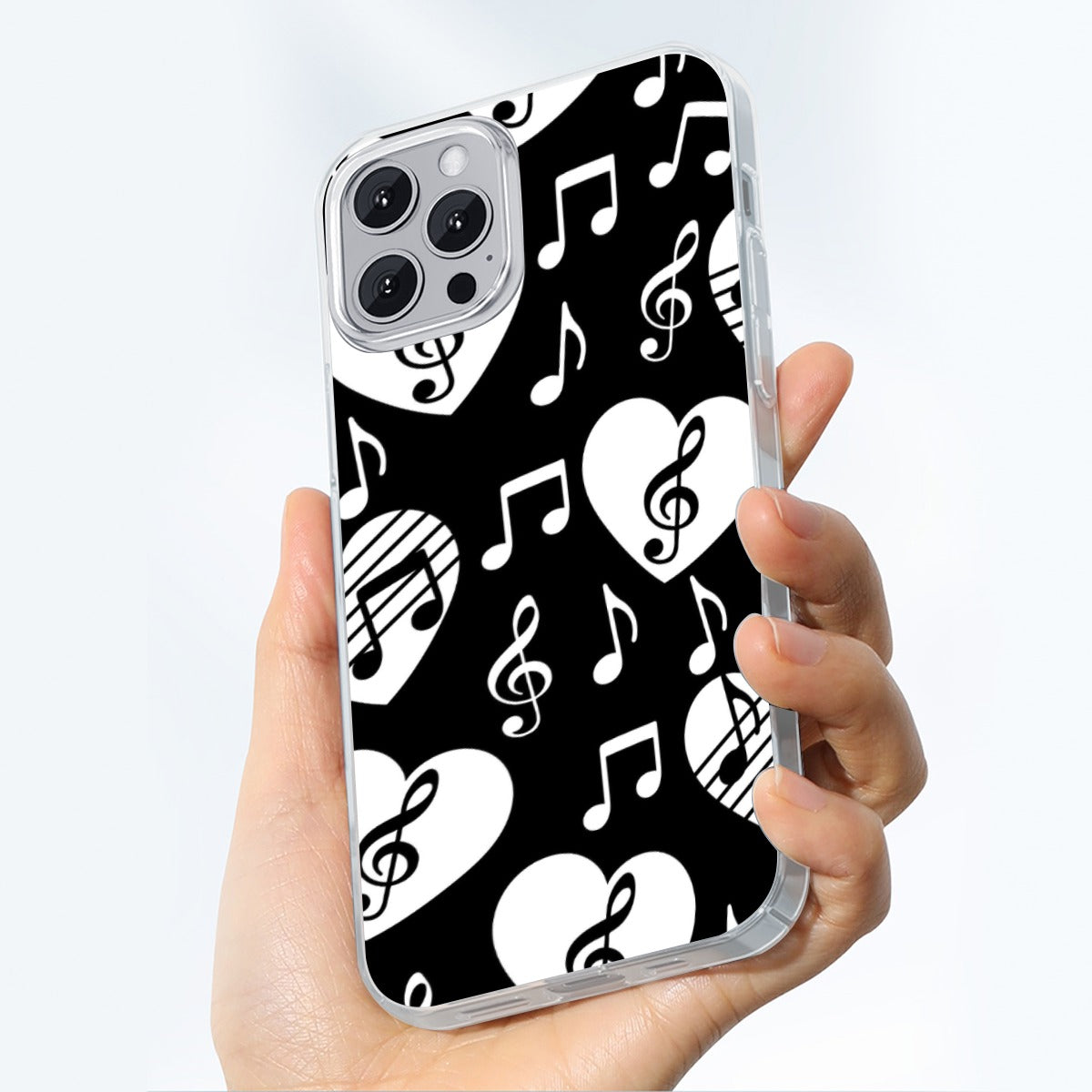 Music Black Heart iPhone Phone Case