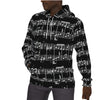 Music Print Men's Fleece Hoodie