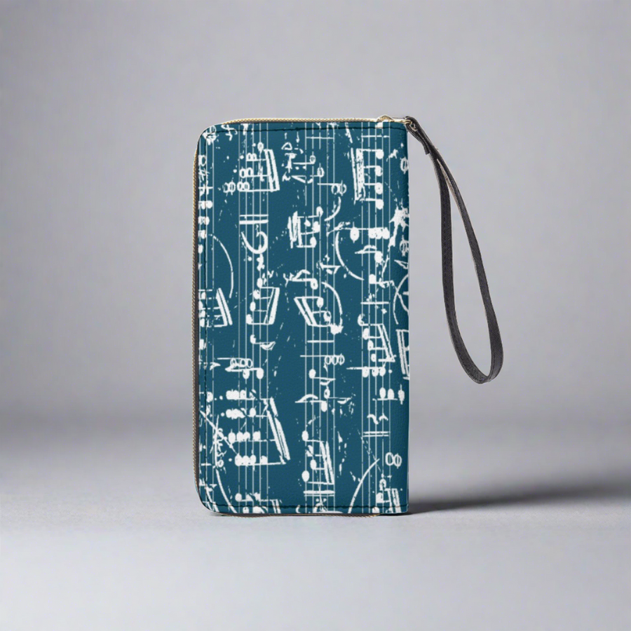 Music Ocean Zip Wallet