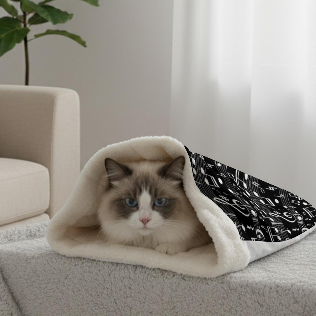 Music Lovers Double-Layer Pet Sleeping Bag
