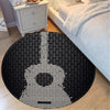 Guitar Dark Foldable Round Mat