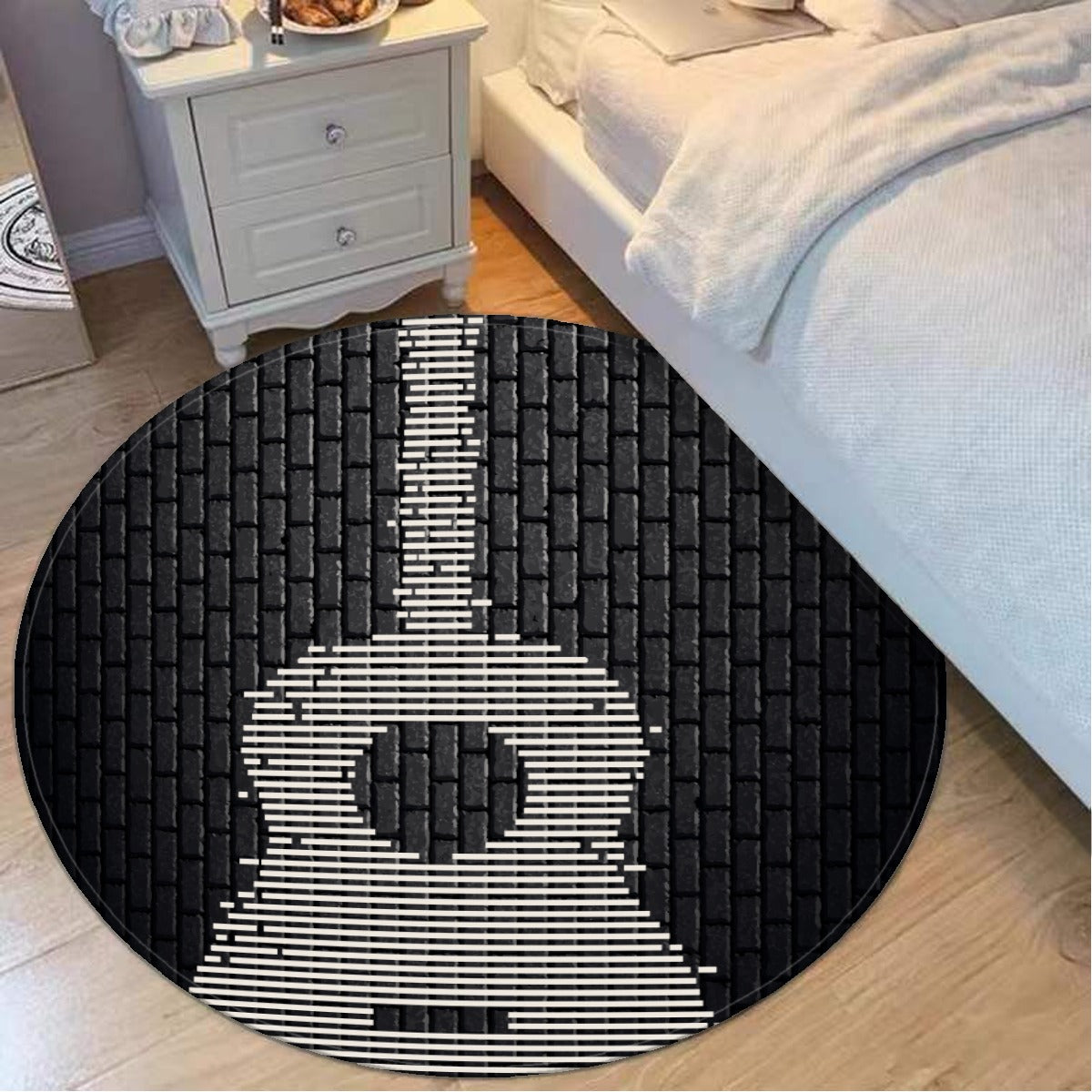 Guitar Dark Foldable Round Mat