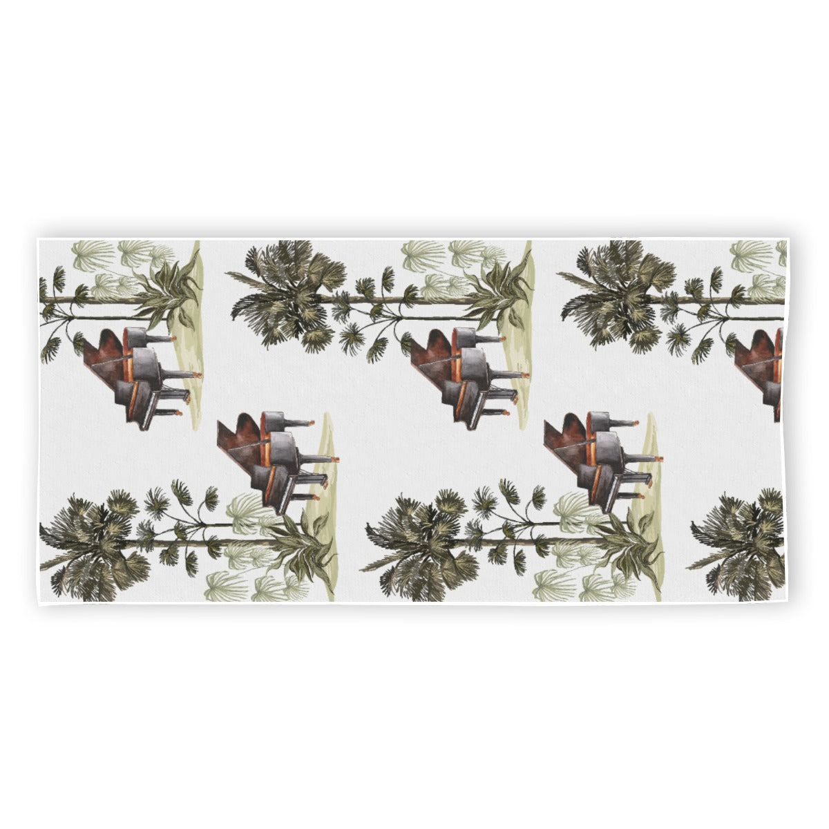 Grand Piano Forest Beach Towel