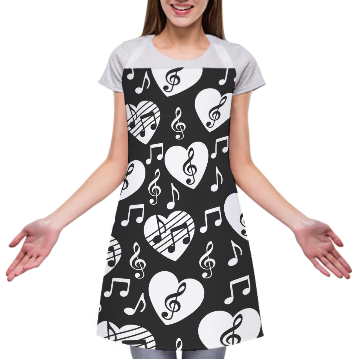 Music Heart Adjustable Apron