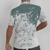 Green Music Print Men's Shirt