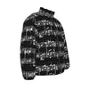 Music Print Black Unisex Down Jacket