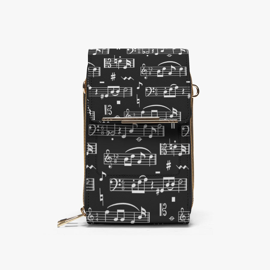 Music Pattern Mobile Phone Bag