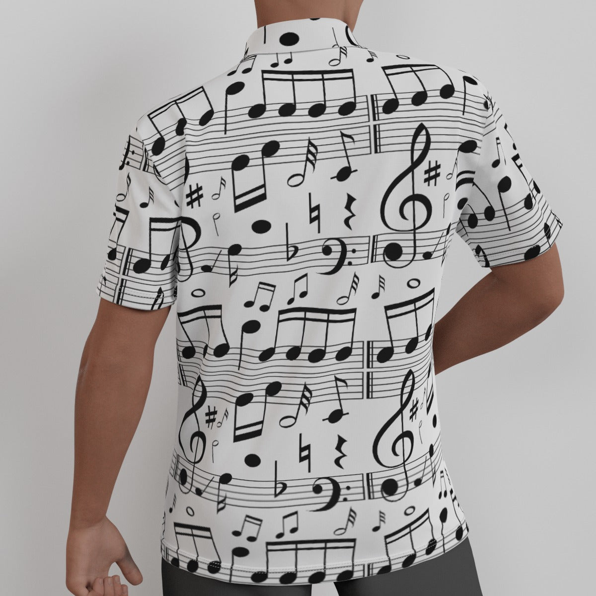 Music Scores Print Men's Shirt