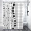 Piano & Music Notes White Shower Curtain