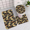 Guitar Pattern Toilet Seat Cover & Bathroom Mat Set (3pcs)