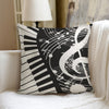 Treble Clef Piano Print Pillow (With Inserts)