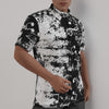 Black N White Music Print Men's Shirt