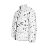 Simple Music Print Unisex Down Jacket