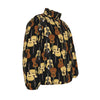 Guitar Print Unisex Down Jacket