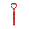 Red Music Notes Tie