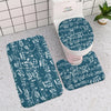 Music Ocean Toilet Seat Cover & Bathroom Mat Set (3pcs)