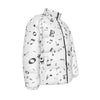 Simple Music Print Unisex Down Jacket