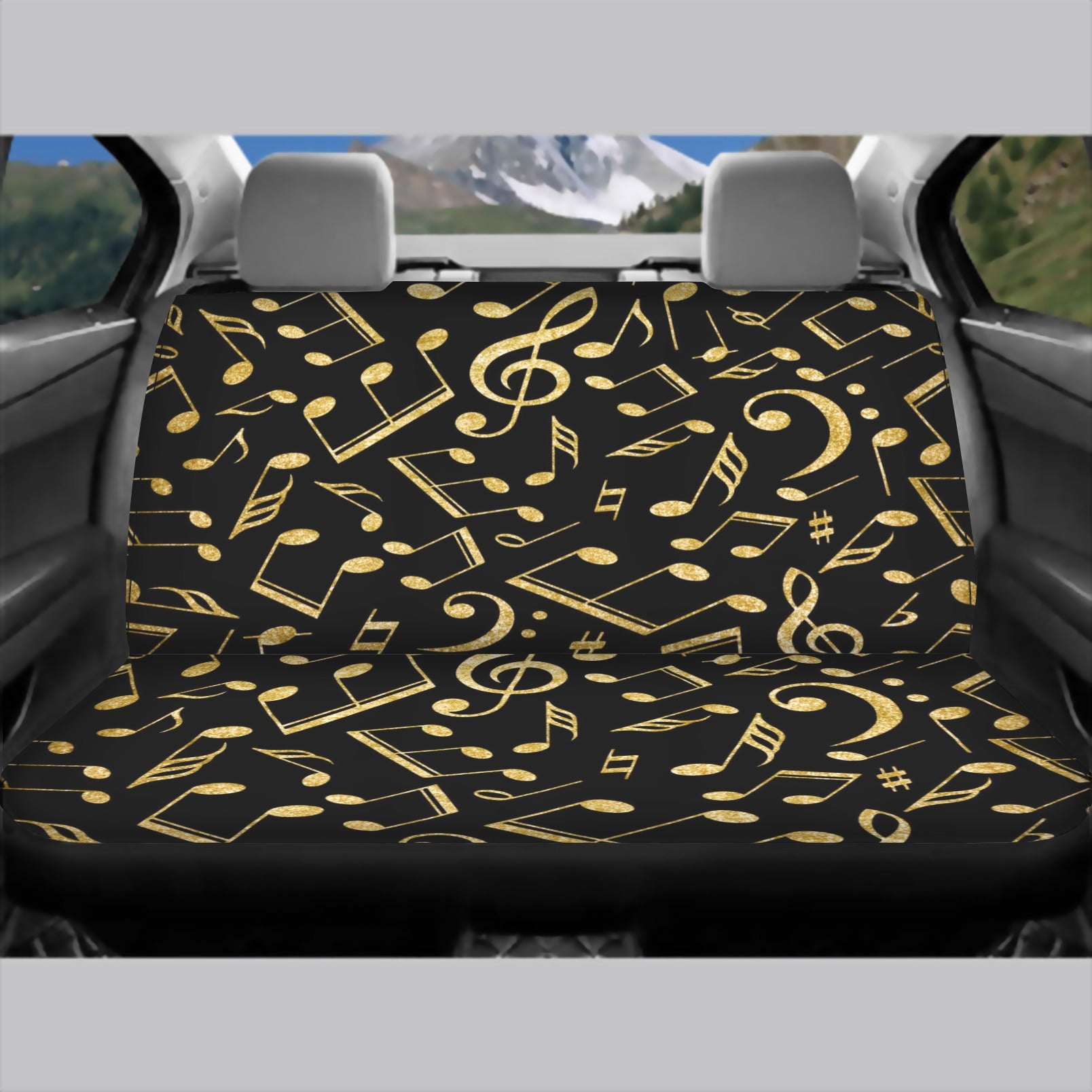Music Notes Car Seat Cover (Full Set)