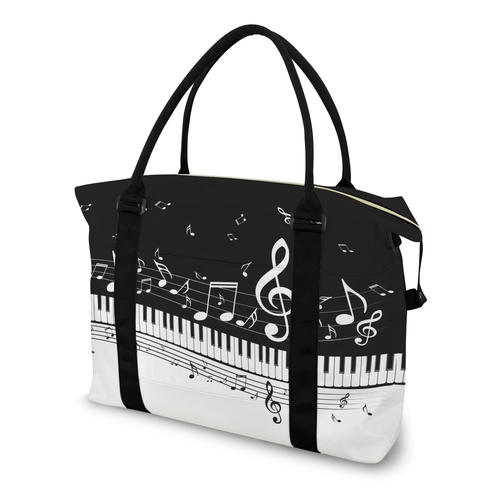 Classic Piano & Music Large Travel Bag