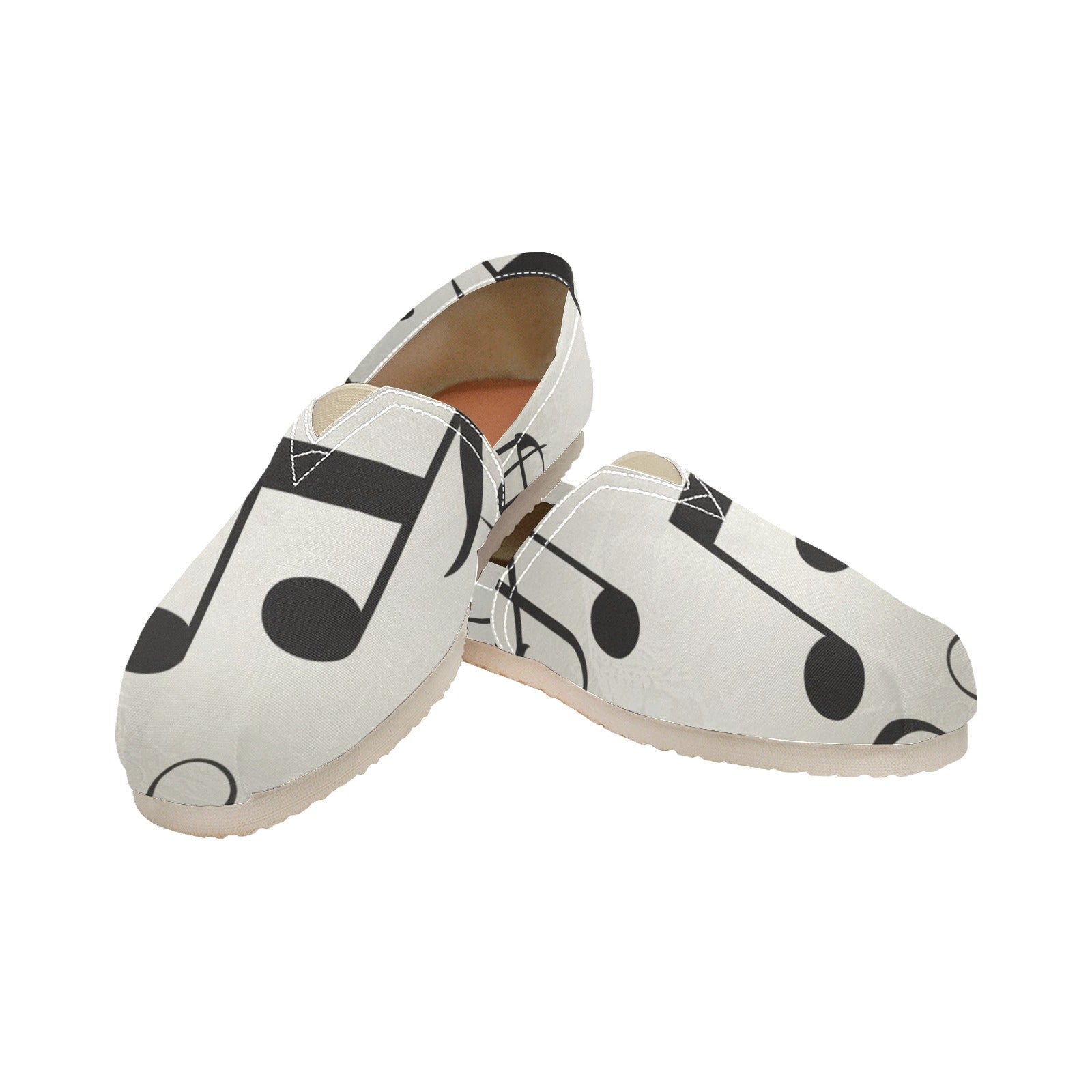 Simple Music Women's Canvas Slip-On Shoes